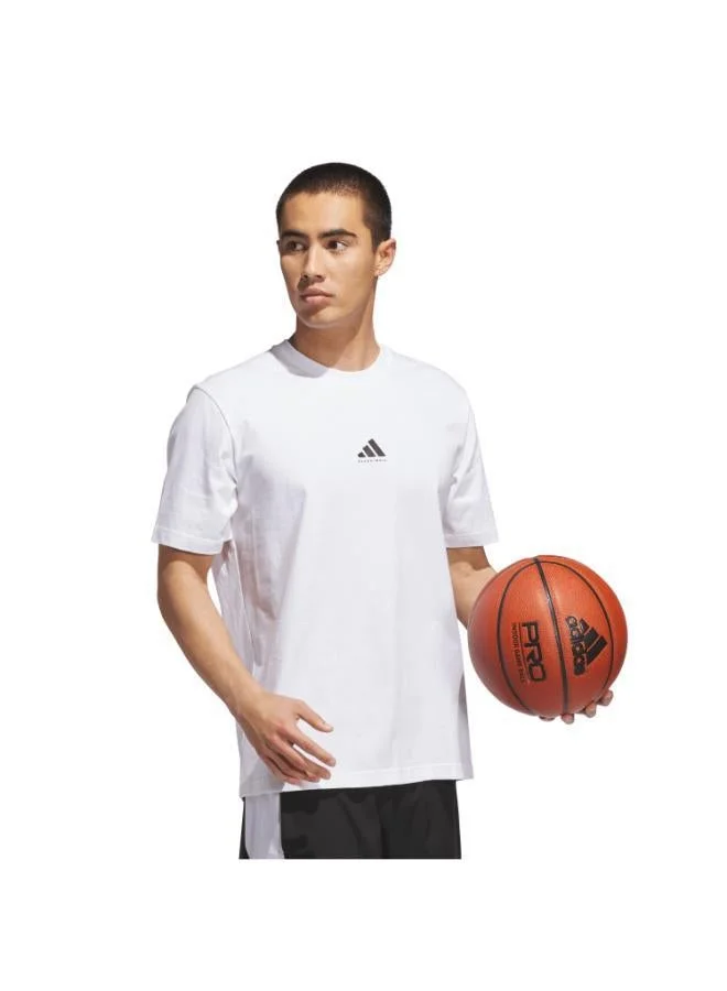 Adidas WHITE/BLACK adidas Basketball Graphic T-Shirt for Men | Best Price UAE