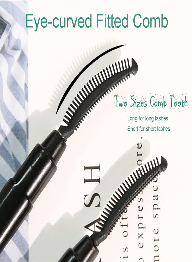BYVUTE Eyelash Comb, Lashes Brush Separator Mascara Brush Eyelashes Definer Lash Separating Cosmetic Tool Silicone Comb, With Dust Cover, 3 Pcs, Black (3 Black) - Image 4