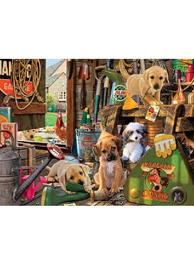 Buffalo Games بازل جigsaw من 750 قطعة لورشة الجراء - Image 1