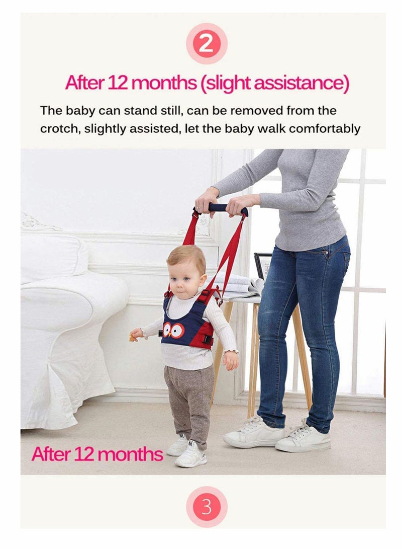 Baby Walker Harness, Baby Walking Assistant Helper Kid Toddler Safe Walking Breathable Safety Belt for Children, Infant, Gift for Baby Shower, Adjustable (Blue) - Image 4