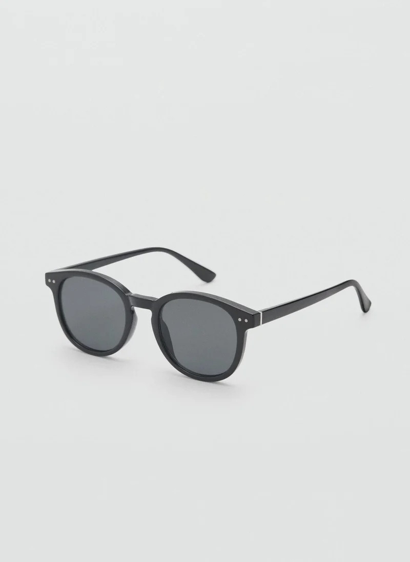 Mango Man Round-Framed Sunglasses