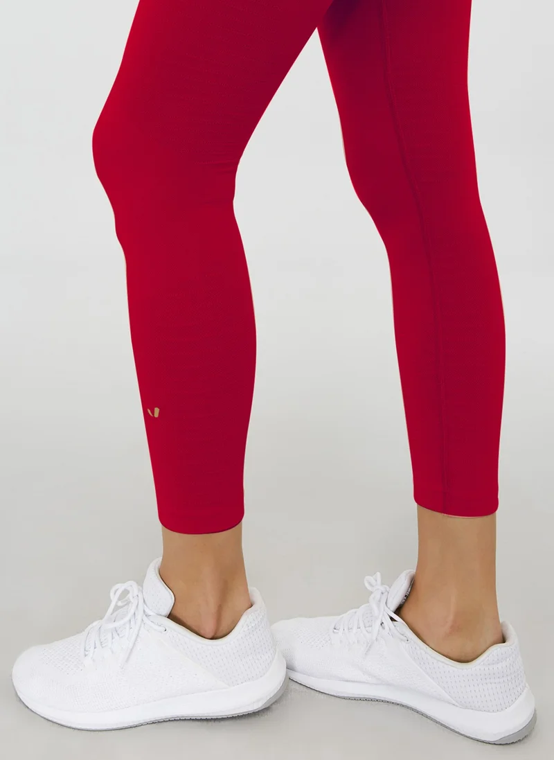 جيرف Gela High Waist, Flexible and Gathering Sports Leggings Red