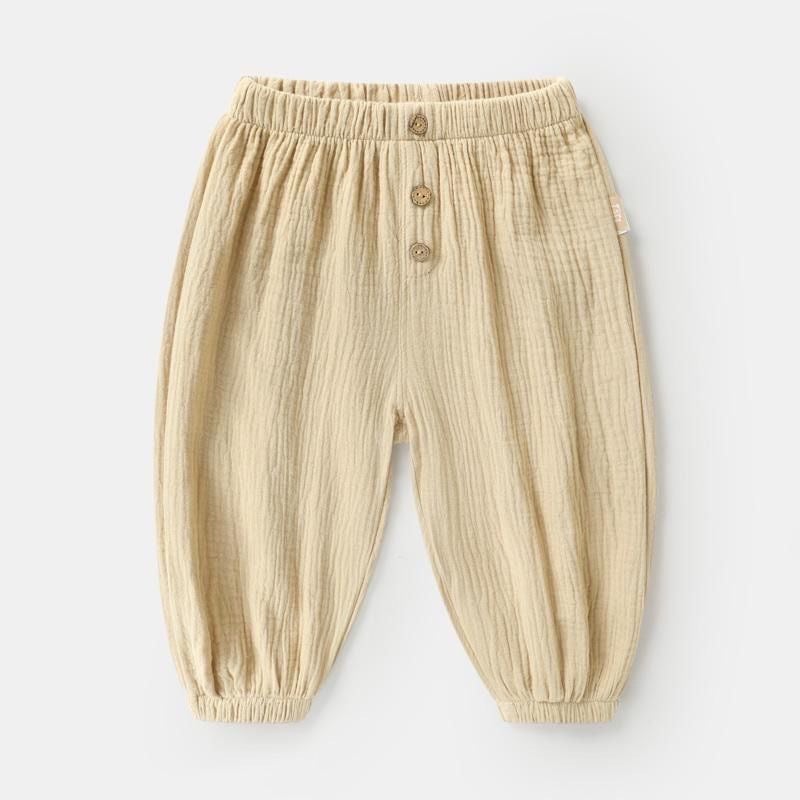 Panda Baby Pants Casual Woven Anti-Mosquito Pants Summer Clothes For Boys And Girls Baby Summer Gauze Cotton - Image 5