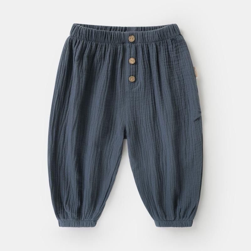 Panda Baby Pants Casual Woven Anti-Mosquito Pants Summer Clothes For Boys And Girls Baby Summer Gauze Cotton - Image 3