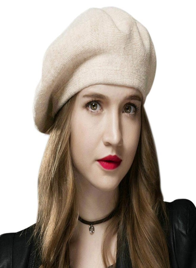 Sumolux Women Beret Hat French Wool Beret Beanie Cap Classic Solid Color Autumn Winter Hats - Image 1