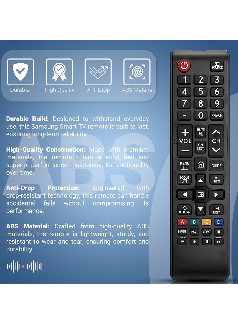 TIGER Universal Remote Control – Replacement Smart TV Remote for All TVs – No Setup Required, Long-Range IR, Fast Response, Ergonomic Design, Easy Navigation, Durable & Energy Efficient - Image 4