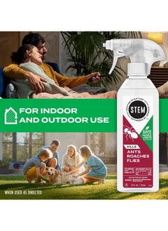 STEM Stem Kills Ants, Roaches And Flies: Plant-Based Active Ingredient Bug Spray, Botanical Insecticide For Indoor And Outdoor Use; 12 fl oz (Pack Of 1)  - Image 4