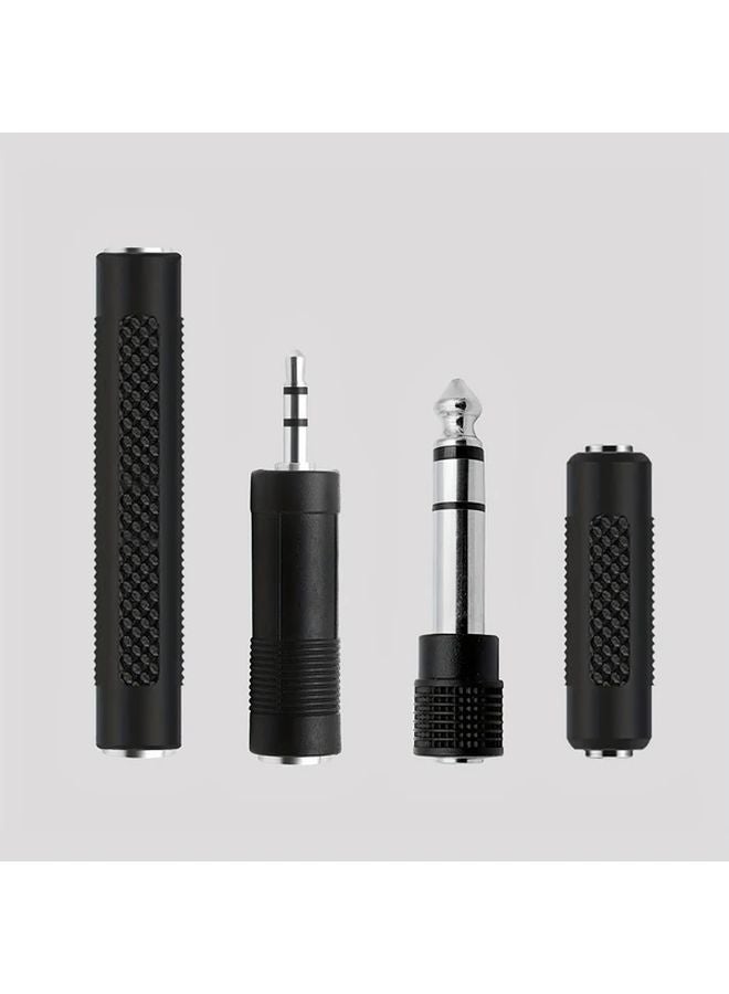 4 قطع مجموعة محول صوتي 6.35 ملم إلى 3.5 ملم محولات ستريو TRS - Image 2