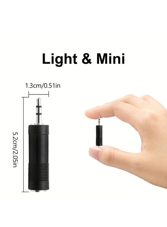 4 قطع مجموعة محول صوتي 6.35 ملم إلى 3.5 ملم محولات ستريو TRS - Image 5