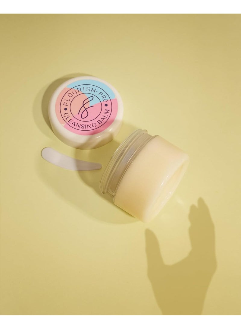 Flourish Cleansing Balm with Jojoba Oil & Shea Butter – Fragrance-Free Makeup Remover for All Skin Types - Image 2