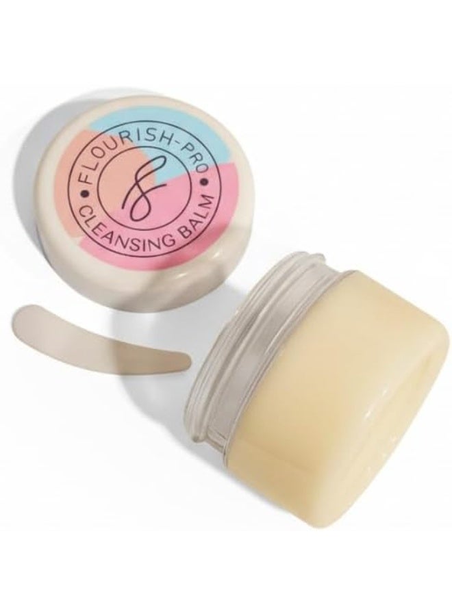 Flourish Cleansing Balm with Jojoba Oil & Shea Butter – Fragrance-Free Makeup Remover for All Skin Types - Image 1