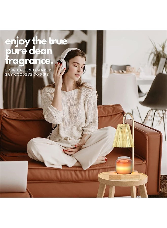 HOMESTAR Candle Warmer Lamp with 2 Bulbs, Compatible with Jar Candles, Vintage Electric Candle Lamp, Dimmable Candle Melter, Top Melting for Scented Wax - Image 5