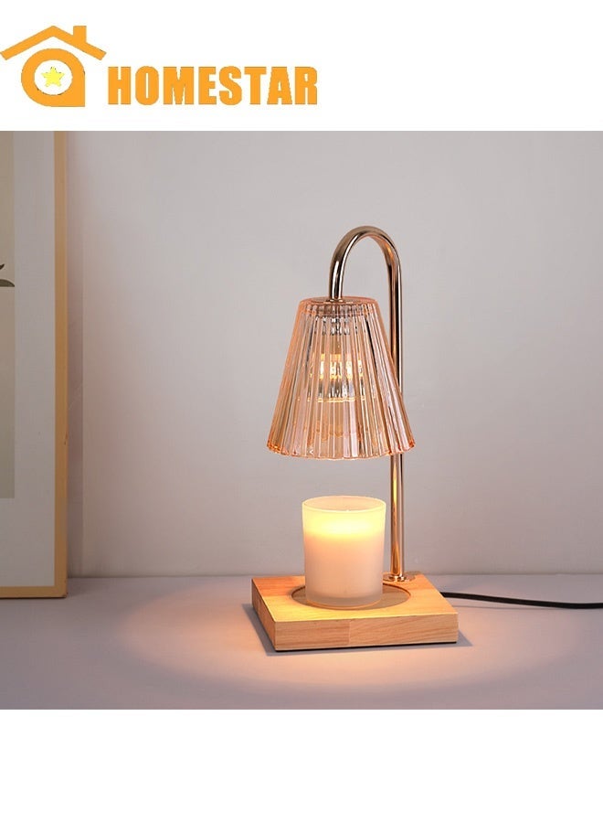 HOMESTAR Candle Warmer Lamp with 2 Bulbs, Compatible with Jar Candles, Vintage Electric Candle Lamp, Dimmable Candle Melter, Top Melting for Scented Wax - Image 1