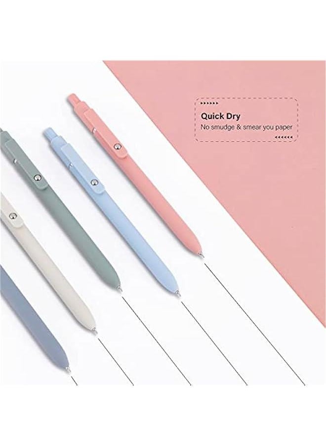 Generic Gel Pens, 10pcs 0.5mm Quick Dry Black Ink Pens Fine Point Smooth Writing Pen High-End Series Pens Ballpoint for School Office Home Supplies, Gifts for Women and Men (Morandi & Retro)  - Image 4