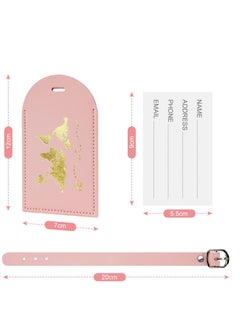 Excefore Luggage Tags, 2 Pcs Airplane Passport Covers and 2 Pcs Luggages, Holder Travel Suitcase Tag Case Organizer, Bag Labels  - Image 3