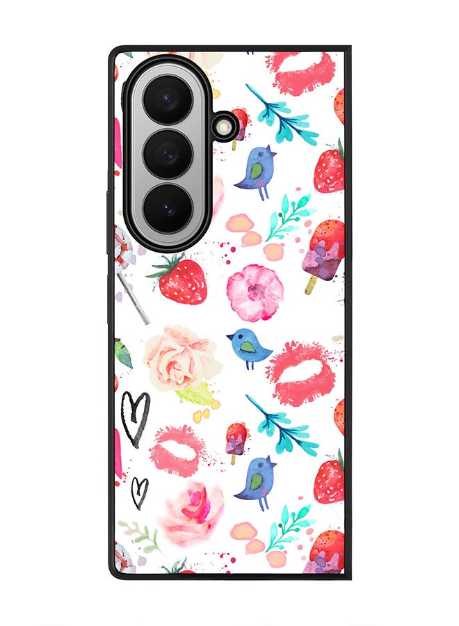 Stylizedd For Samsung Galaxy Z Fold7 Case,Slim fit Camera Protection, Shockproof Thin Phone cover  - Summer Fever