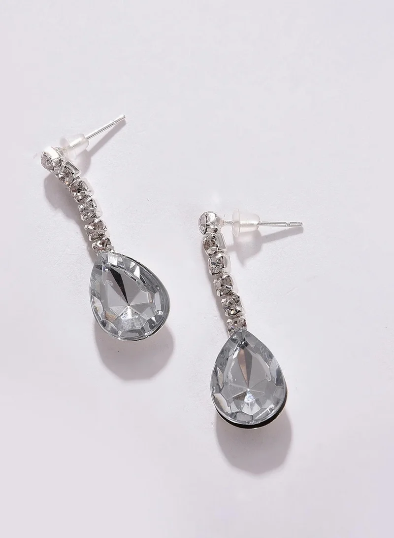 Sohi  White Stones-Studded Artificial Jewellery Set for Women | Best Price UAE