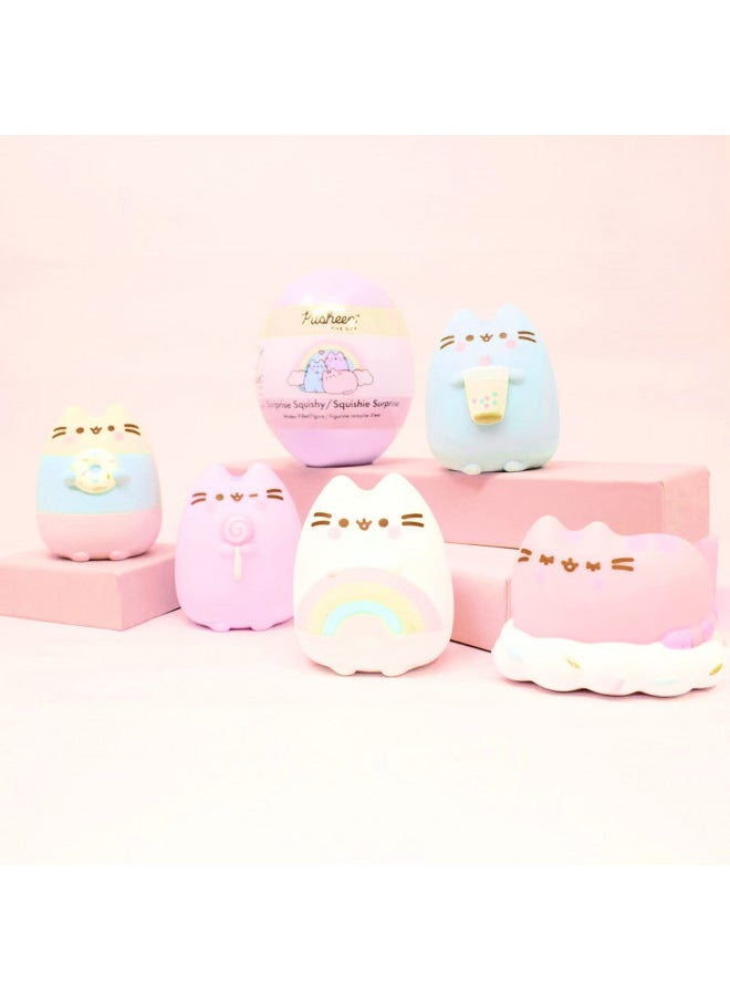 Hamee - Hamee Pusheen The Cat [Surprise Blind Capsule] [Series 2] Cute Water Filled Squishy Toy [Birthday Gift Bags, Party Favors, Gift Basket Filler, Stress Relief Toys] - (5 PC. Set) (One of Each Style) - Image 1