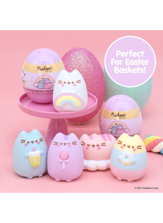 Hamee - Hamee Pusheen The Cat [Surprise Blind Capsule] [Series 2] Cute Water Filled Squishy Toy [Birthday Gift Bags, Party Favors, Gift Basket Filler, Stress Relief Toys] - (5 PC. Set) (One of Each Style) - Image 1