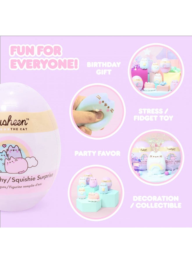 Hamee - Hamee Pusheen The Cat [Surprise Blind Capsule] [Series 2] Cute Water Filled Squishy Toy [Birthday Gift Bags, Party Favors, Gift Basket Filler, Stress Relief Toys] - (5 PC. Set) (One of Each Style) - Image 1
