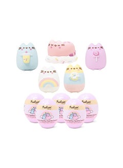 Hamee Pusheen The Cat [Surprise Blind Capsule] [Series 2] Cute Water Filled Squishy Toy [Birthday Gift Bags, Party Favors, Gift Basket Filler, Stress Relief Toys] - (5 PC. Set) (One of Each Style)