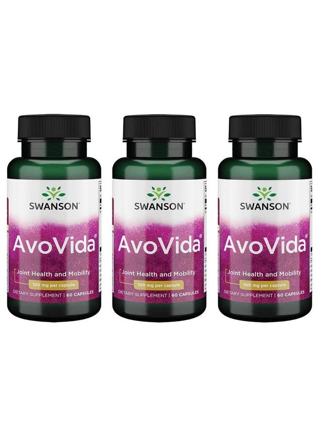 Swanson Avovida 100 Milligrams 60 Capsules (3 Pack) - Image 1