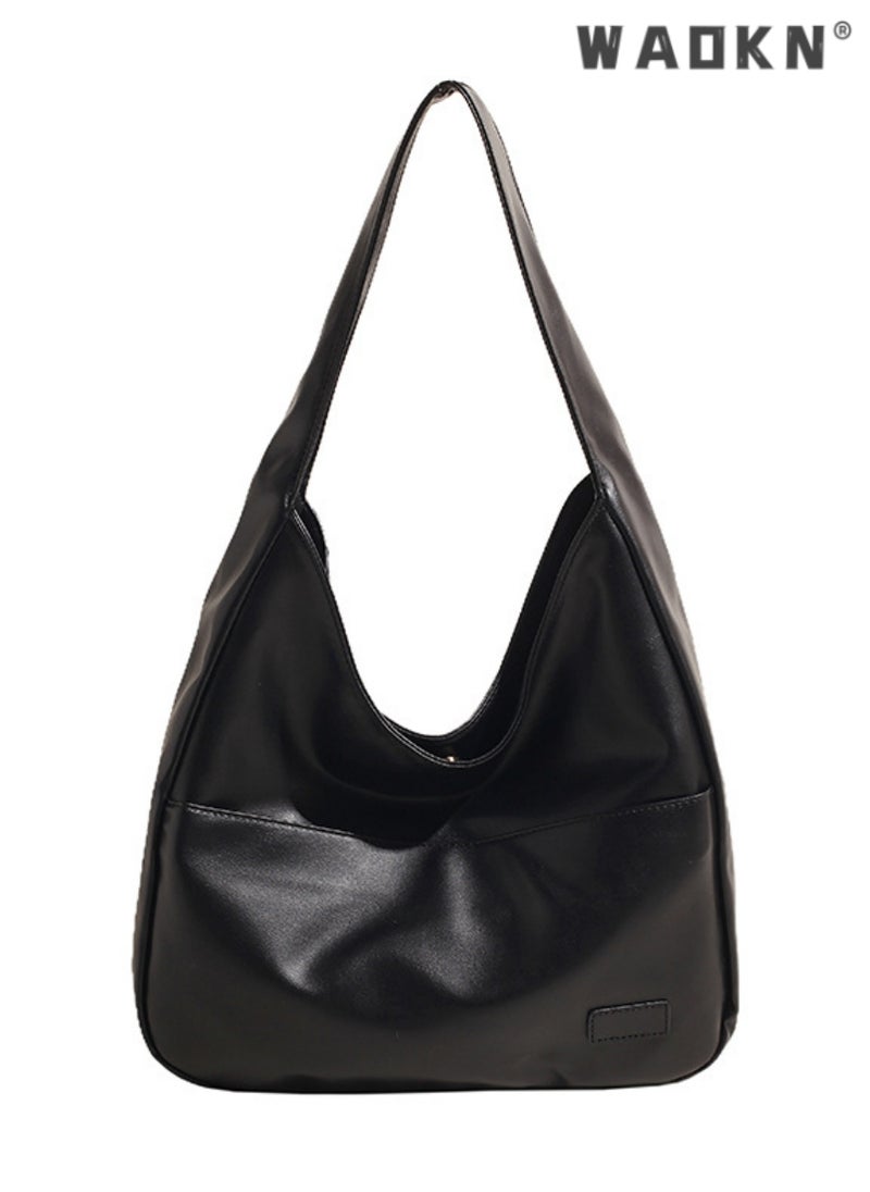 WAOKN Fashionable Simple Underarm Bag Women'S Daily Commuting Pleated Adjustable Shoulder Strap Handbag High Quality Pu Leather Shoulder Bag,Crossbody Bag Shoulder Bag Handbag for Travel Work  - Image 5