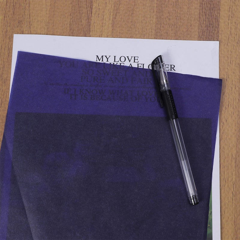 200pcs Graphite Carbon Paper Carbon Transfer Tracing Paper Carbon Paper ( ) - Image 2