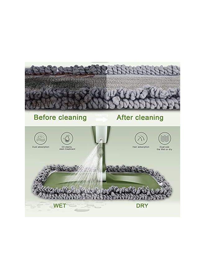 PROMASS Spray Mop, Floor Mops with Spray, Spraying Mops for Floors with 5 Reusable Pads, Microfibre Flat Mop for Cleaning Laminate Hardwood Tile - Send Cleaning Scraper - Image 5