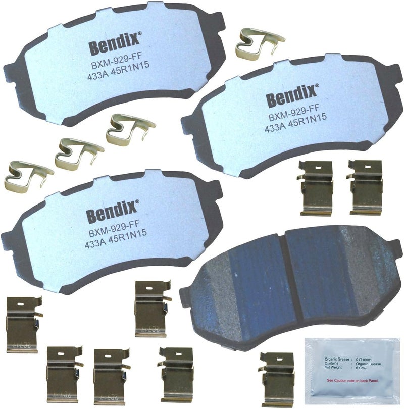 Bendix Fleet Metlok MKD433AFM Brake Pads for Mitsubishi Fuso FE 1995-1990, FE-HD 1999-1996, FE-HD 2002, Toyota Tacoma 2004-1995 - Image 1