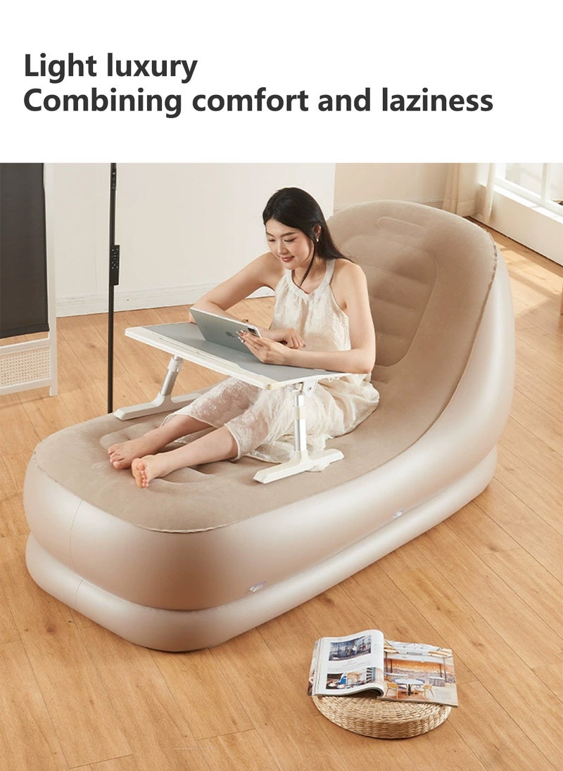 Sharpdo Fully Automatic Pvc Flocking Inflatable Sofa, One-Button Automatic Inflation, Suitable for Outdoor/Camping/Balcony 180*95*80CM - Image 3