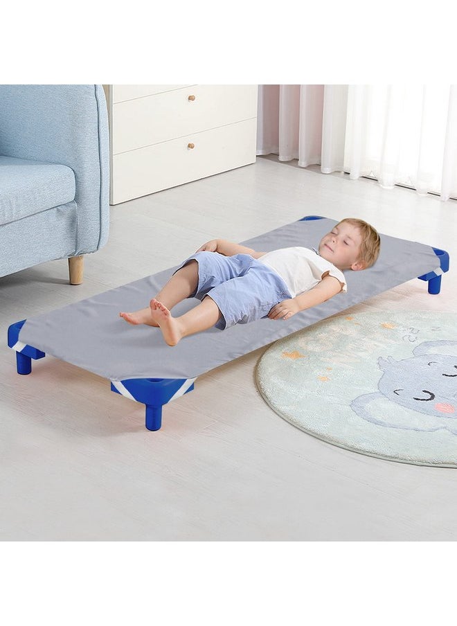 Biloban - Standard Size Daycare/Pre-School Cot Sheet, Children’s Naptime Cot Sheet, Grey, Breathable Microfiber Nap Sheet for Boys and Girls,23" x 51" - Image 1