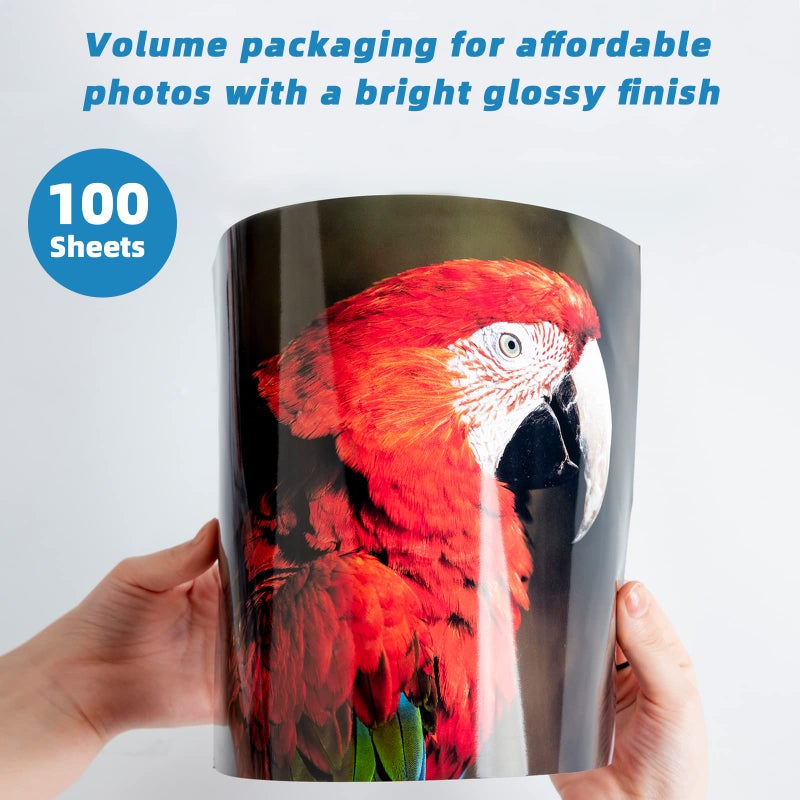 Uinkit 37lb Thin Flyer Paper Glossy 8.5x11 Inkjet 100 Sheets Single Side DIY Chip Bag 135gsm Printer Picture for Inkjet Printer with Dye Ink Letter size A4 Brochure (8.5X11X100) - Image 3