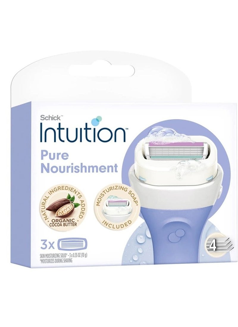Intuition Schick Intuition Pure Nourishment refills 3pcs 