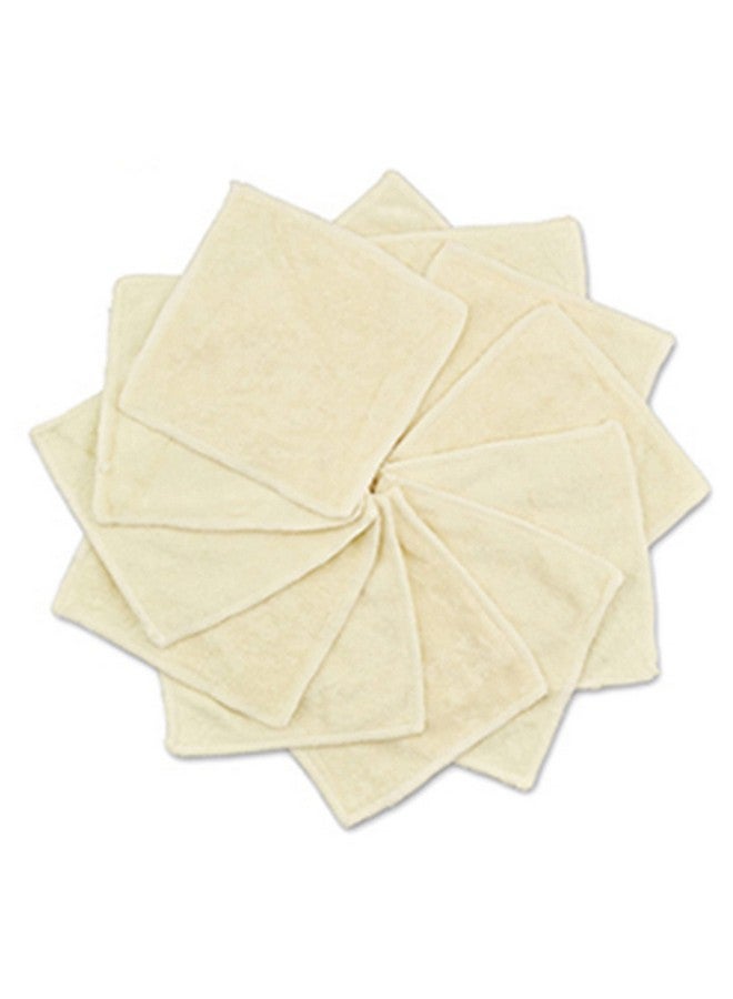 بيبي جول عبوة من 12 منديلًا من قماش الرايون من الخيزران للأطفال - مناشف لعاب صغيرة قابلة لإعادة الاستخدام والغسيل للمواليد الجدد - مناديل وجه فائقة النعومة - Image 1