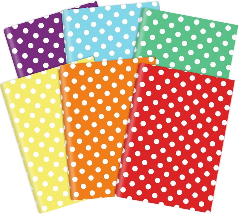 GOLD LEAF Polka Dots Gift Wrapping Paper - Multicolor Gift Sheets for All Occasions, 50x70 cm, Folded Flat - Perfect for Christmas, Birthdays, Weddings, Baby Showers & Parties (10 Sheets) - Image 1