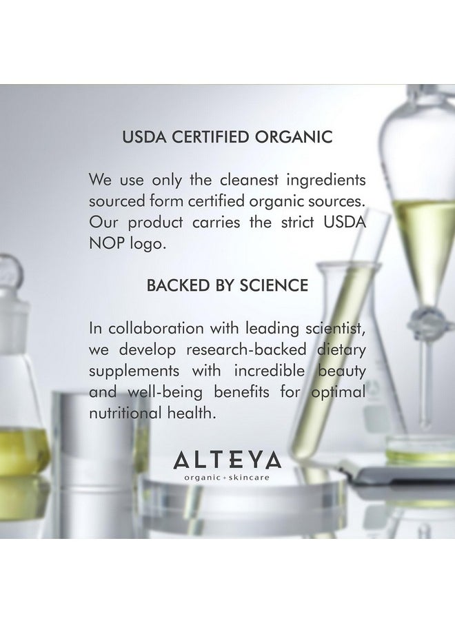 ألتيا أورجانيكس مكمل غذائي Alteya Organics Beauty Omega 3 و6 و7 و9 مع مستخلصات زهرة الورد، يدعم البشرة الجميلة الصافية والشعر الممتلئ والأظافر القوية، مكمل غذائي Skin Beauty from Within - 30 كبسولة  - Image 5