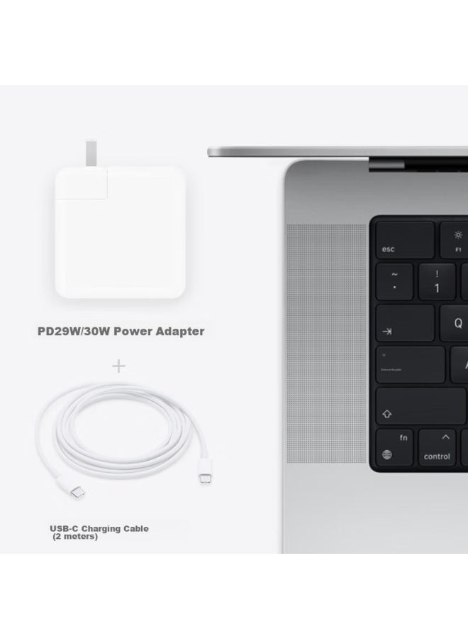 Mryc Apple Laptop Charger, Type-c Cable Set, Usb-c Pd 29w/30w, Power Adapter For Macbook Pro/air, A1534 A1932 - Image 1