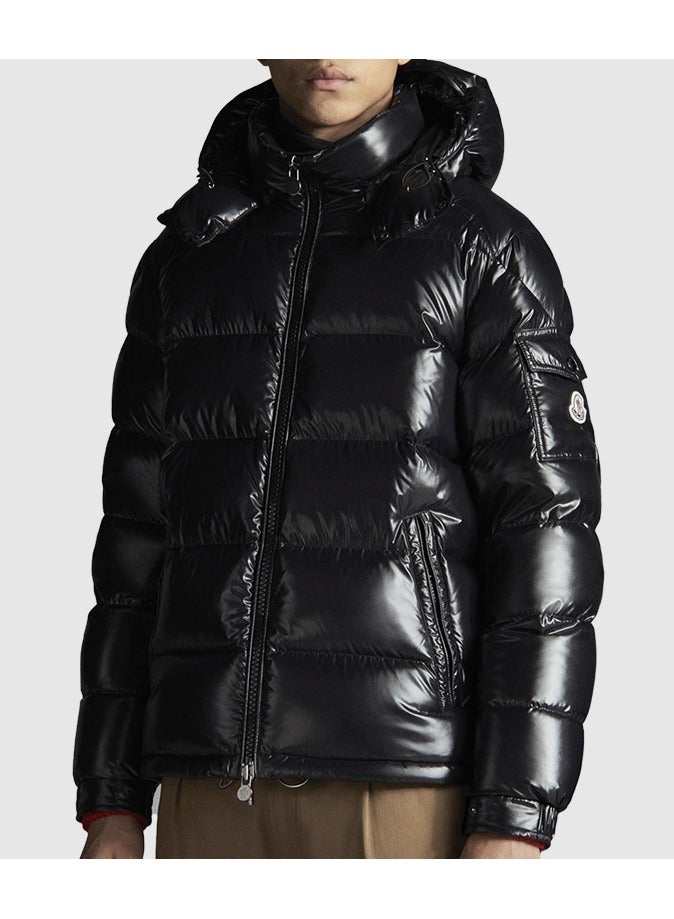 G&G AVENUE Down jacket men foldable down jacket men travel down jacket lightweight down cap winter coat warm long jacket thick waterproof zipper autumn windproof warm  - Image 1