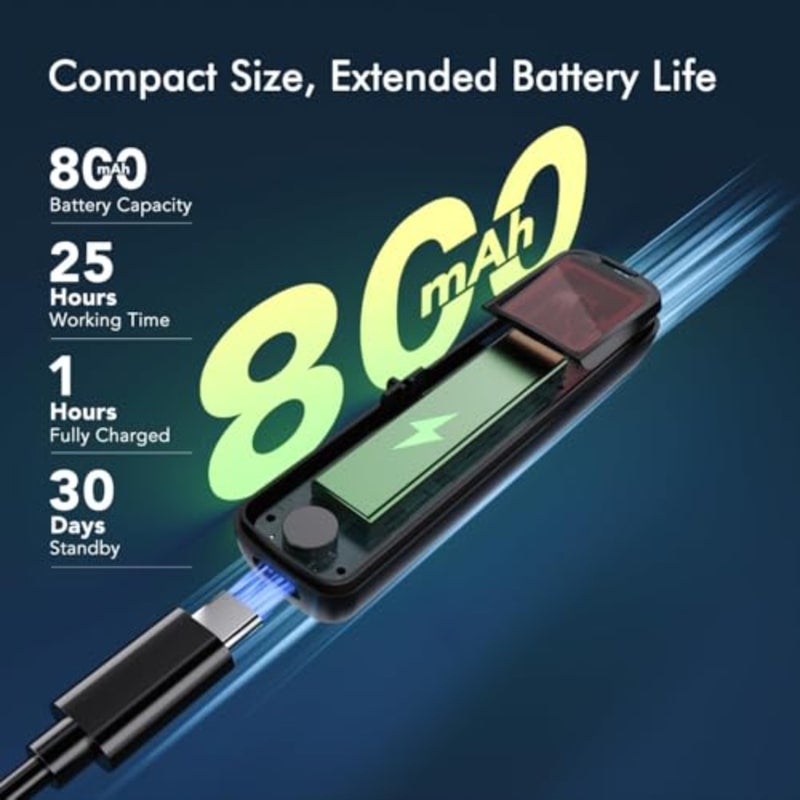 Portable RF signal scanner for hotels travel home and office black aluminum alloy detects hidden cameras GPS trackers and bugs with AI-powered precision - Image 3