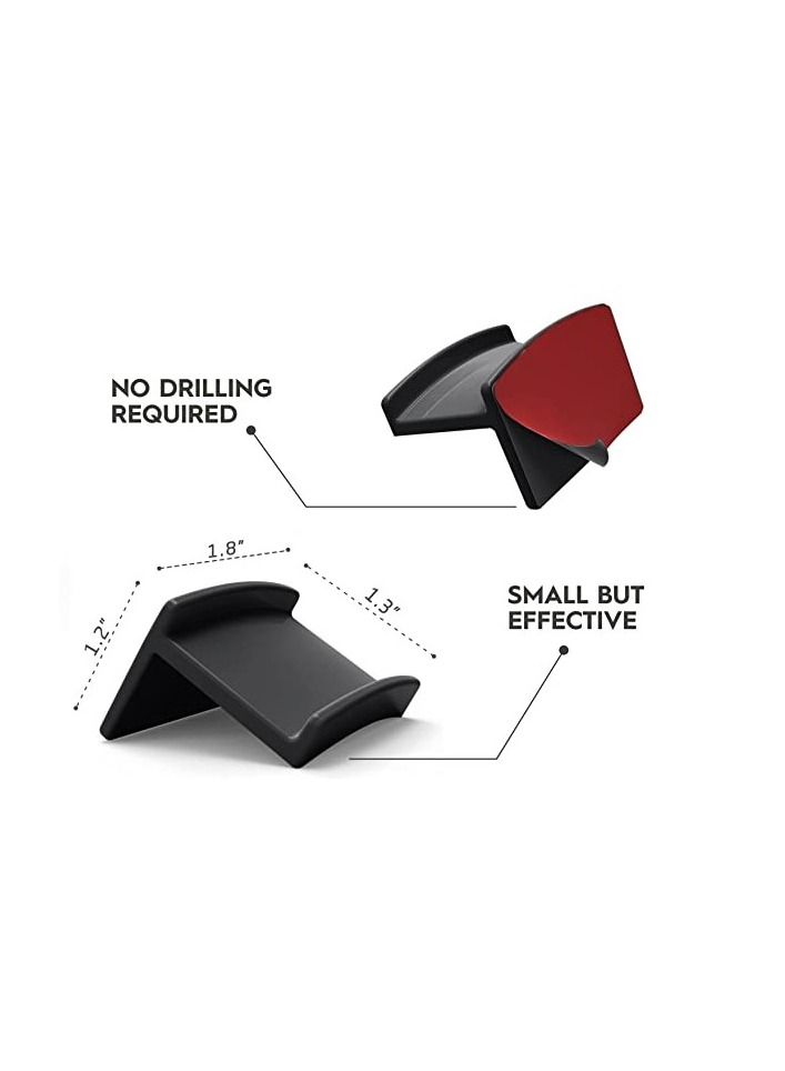 Adhesive Hat Hooks for Wall (10-Pack) - Minimalist Hat Rack Design No Drilling StrongHold Hat Hangers  - Image 3