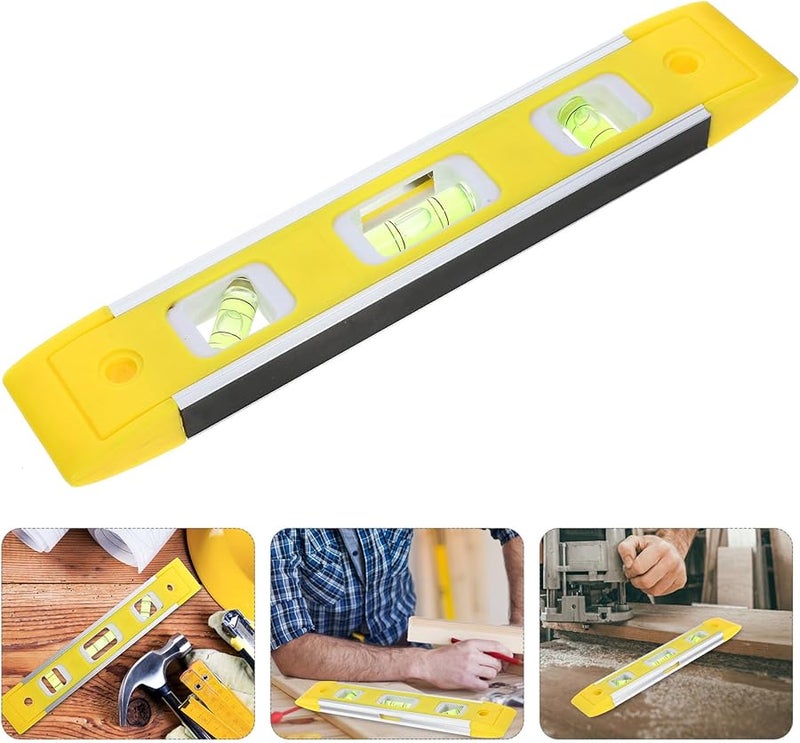 Mini Magnetic Bubble Level Aluminum Alloy High Precision Tool for Home DIY - Image 2