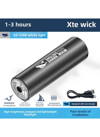 Smiling Shark Zoom Mini Flashlight High Brightness And Far Shoot COB Flood Flashlight Lock Design Outdoor Camping Flashlight-Color:5300 Fixed Focus Small Flashlight-white Light [built-in Battery 400mah] - pzsku/Z885113A614182AC2D758Z/45/1746186289/8da4d997-5a7f-444c-8c6d-80b8450940c0