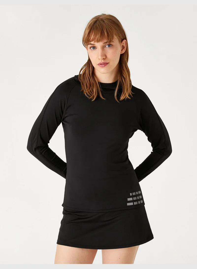 كوتون Ebru Şallı Loves Koton Sport - Sports Hoodie Slim Fit