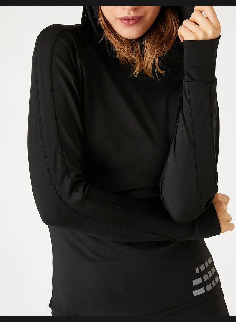 كوتون Ebru Şallı Loves Koton Sport - Sports Hoodie Slim Fit