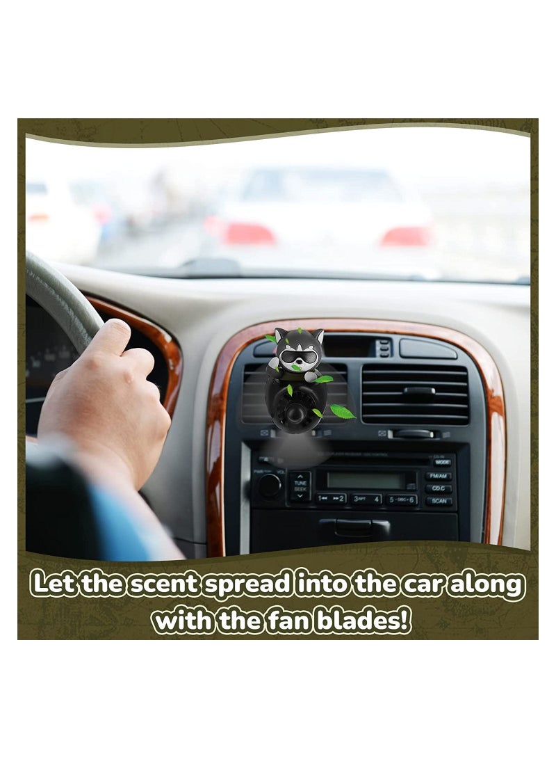 SYOSI Car Air Fresheners Black Husky Dog Pilot Car Diffuser Cute Car Perfume Funny Car Fragrance Car Decorations - Image 4