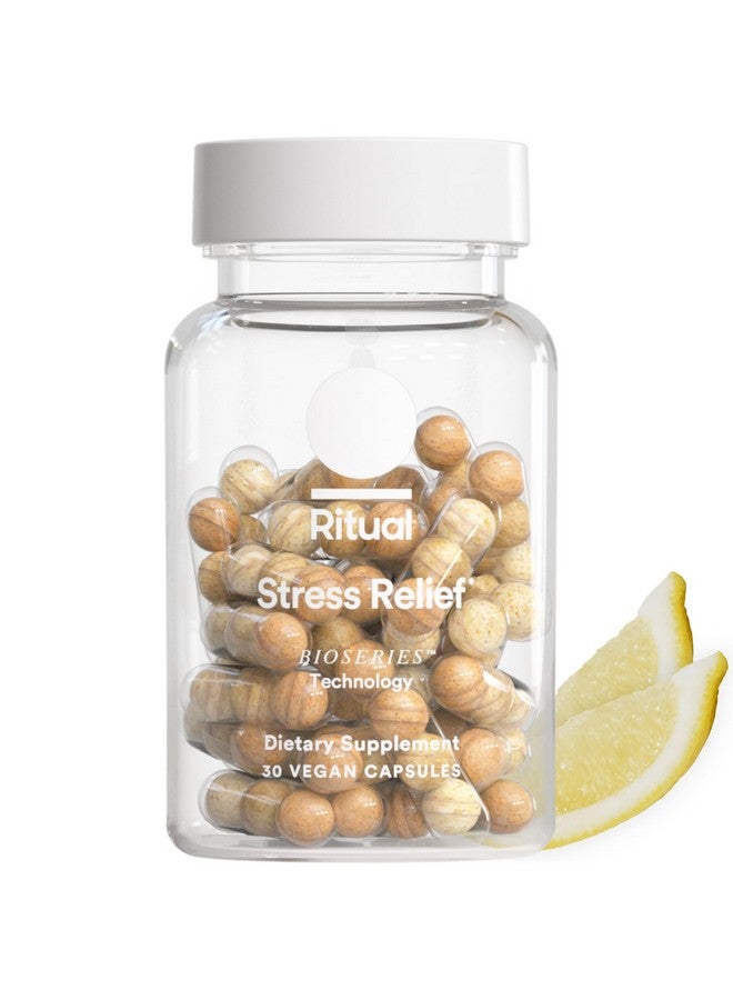 Ritual Stress Relief Supplement BioSeries with 8-Hour Release to Support Natural Cortisol Response and Promote Calm (Shoden® Ashwagandha, Suntheanine® L-Theanine, and Saffron as affron®*) 30 Day - Image 1