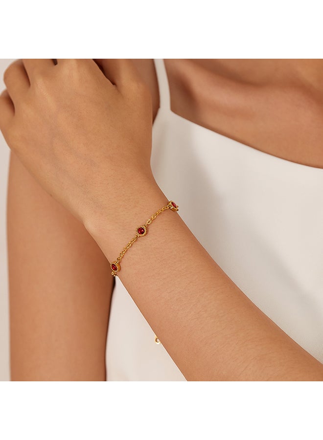 Bracelet Fashion Light Luxury High-End Temperament Stainless Steel Gold-Plated Bracelet For Women - Image 3