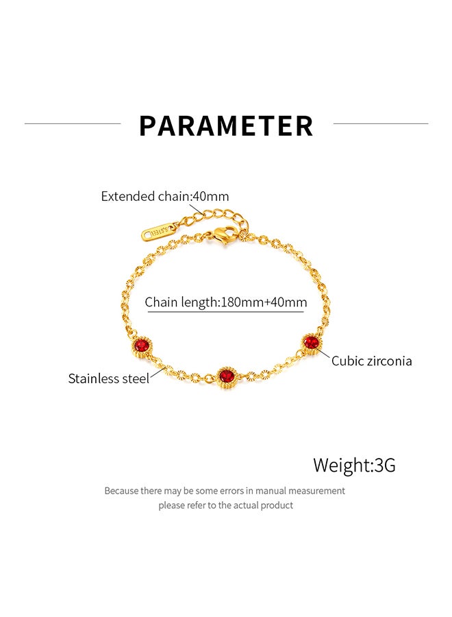 Bracelet Fashion Light Luxury High-End Temperament Stainless Steel Gold-Plated Bracelet For Women - Image 2