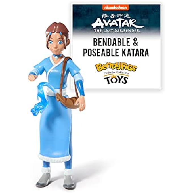 THE NOBLE COLLECTION AVATAR KATARA - NOBLE TOYS 18 CM BENDABLE POSABLE COLLECTIBLE DOLL FIGURE WITH STAND AND MINI ACCESSORY - Image 1